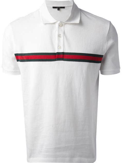 gucci polo web color white|gucci polos for less.